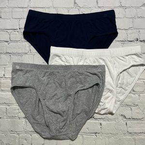 Tani USA Men’s 3 pack SilkCut Briefs Multi Color, Size M